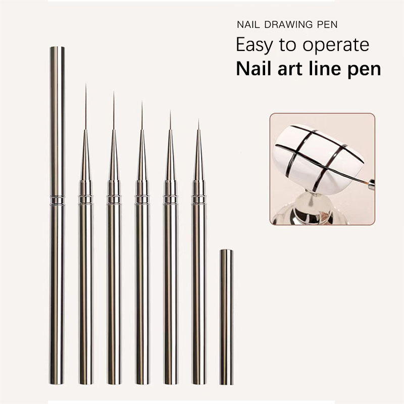 Nail Art Kaki - 1 قطعة مسمار فُرش رسم الفرنسية