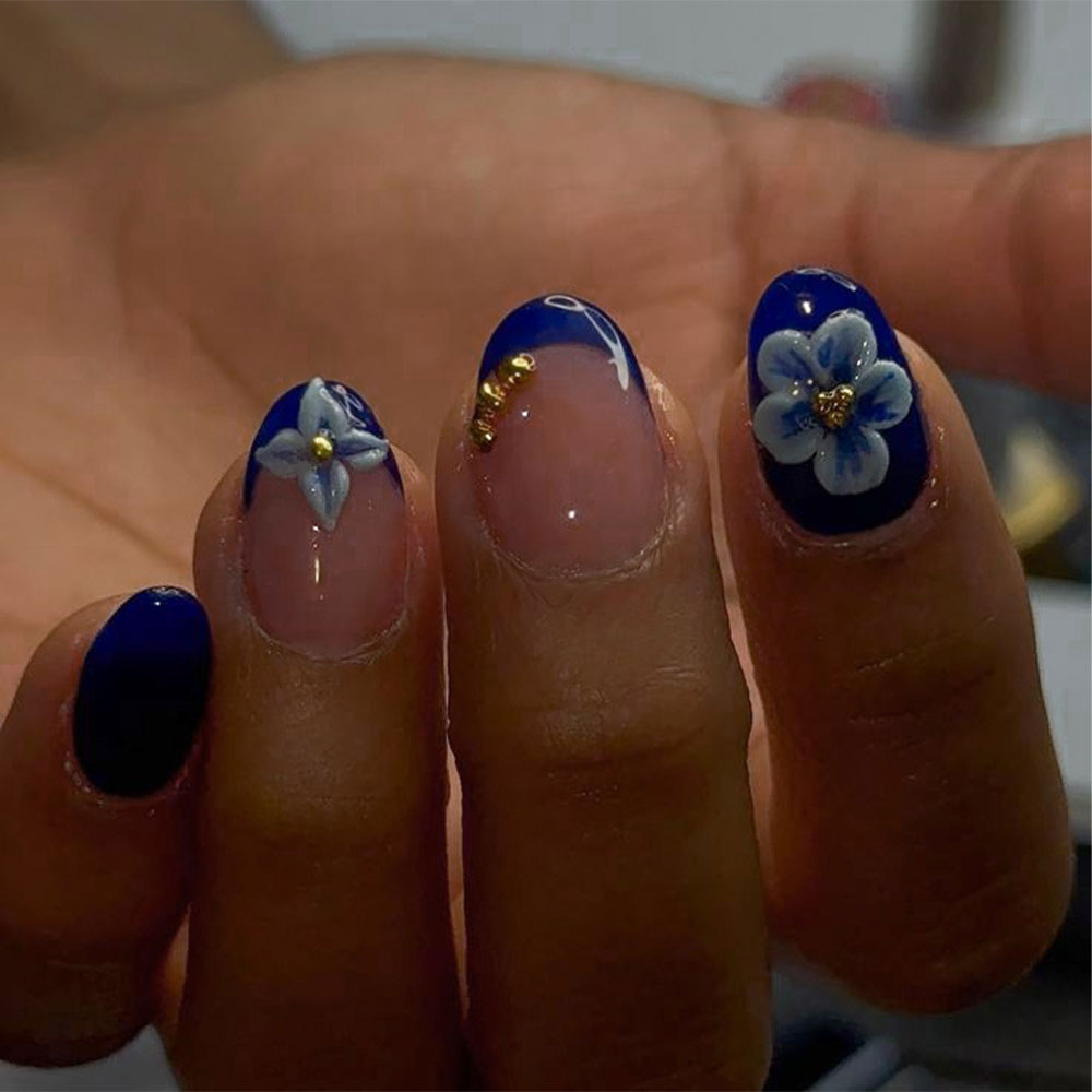 Nail Art Halal - 24 قطعة من ملصقات الأظافر القصيرة
