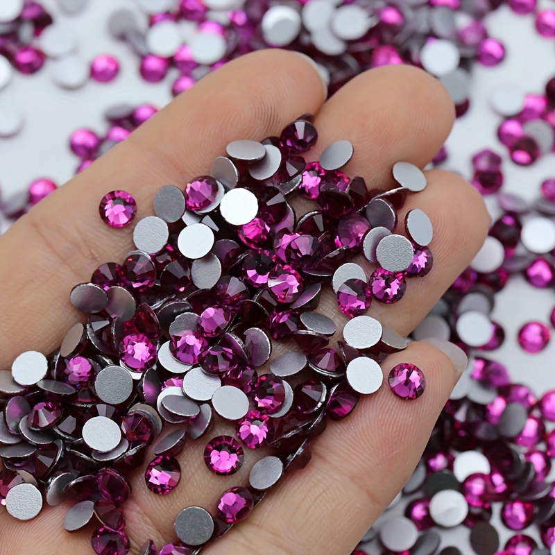 1440 قطعة من أحجار الراين الزخ - مراجعة Nail Art Fuchsia وسعره