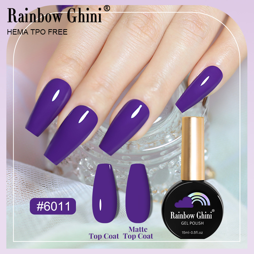 RG 15 مللي 17 ألوان الأرجواني  - مراجعة Nail Art Rainbow وسعره