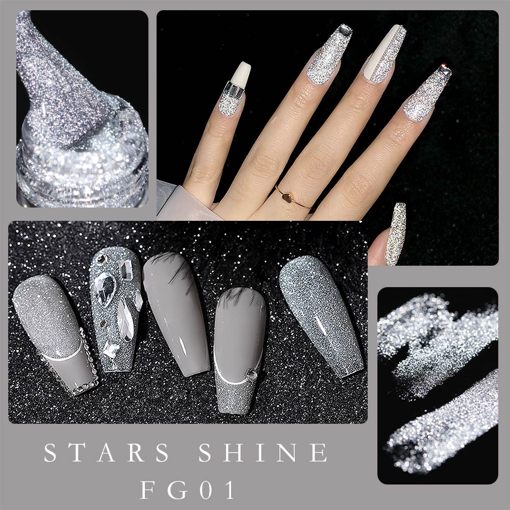Canni جل عاكس تأثير مشرق حفلة  - مراجعة Nail Art Rainbow وسعره