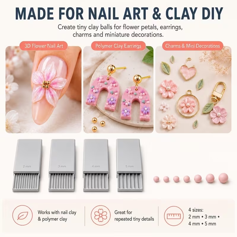 أداة صنع كرات الجل الطينية ثلا - مراجعة Nail Art Halal وسعره