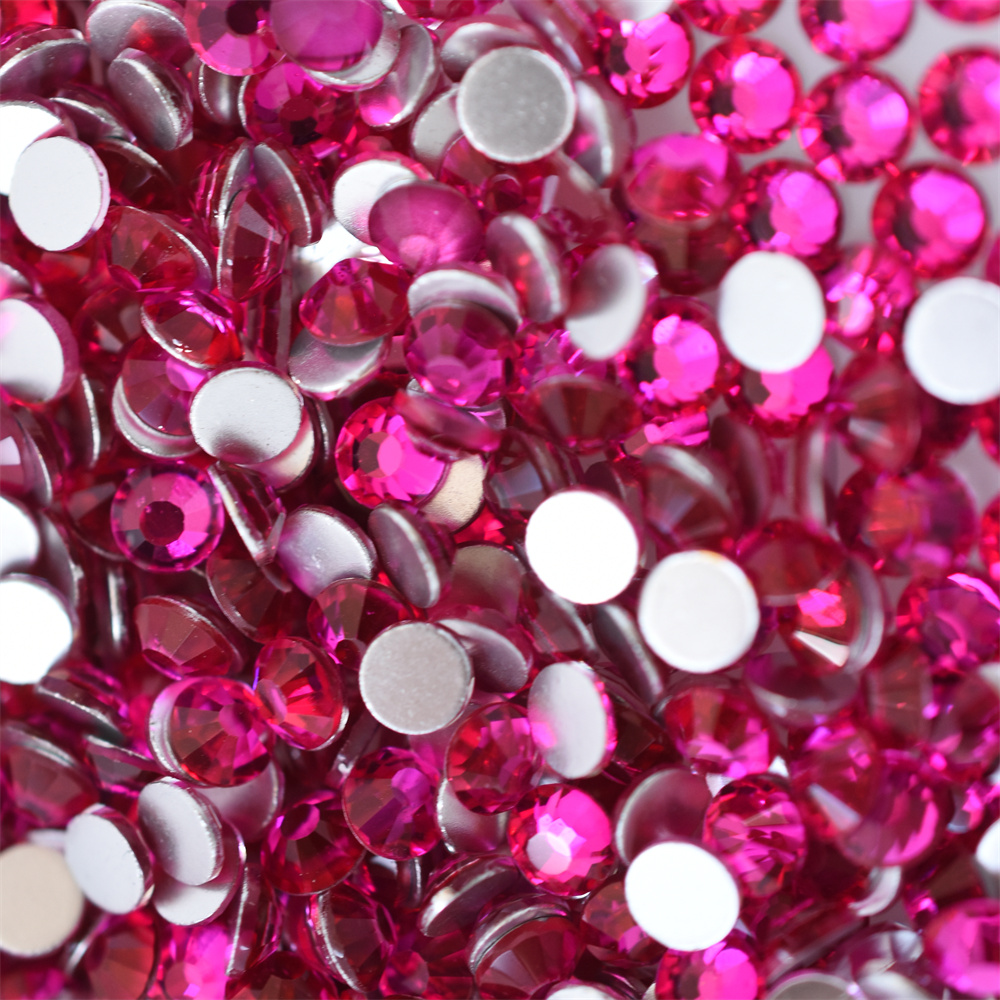 زجاج أحمر 1440 قطعة SS16 SS20  - مراجعة Nail Art Fuchsia وسعره